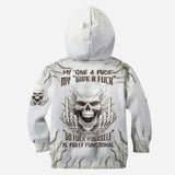 Sarcasm White Skull - Personalized Skull All Over Shirt