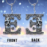 Skull Alphabet - Personalized Skull Keychain