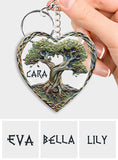 Tree Of Life Scandinavian Mythology Rustic Style - Personalized Irish Keychain