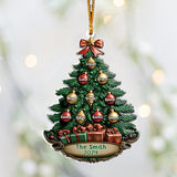 Merry Christmas - Personalized Family Custom Shaped Ornament