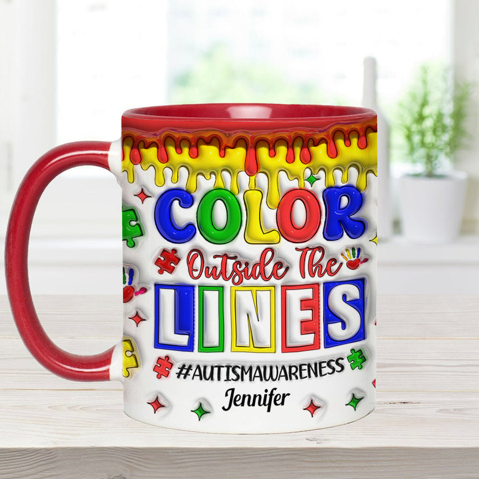 Sensibilisation à l'autisme - Mug personnalisé pour la sensibilisation à l'autisme