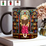 Just A Girl Who Loves Books - Personalized Book Accent Mug