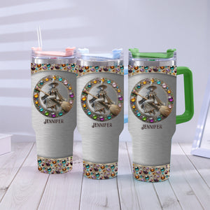 Beautiful Witch - Personalized Witch Tumbler With Handle