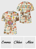 Hippie Soul Retro Multi Style - Personalized Hippie All Over Shirt
