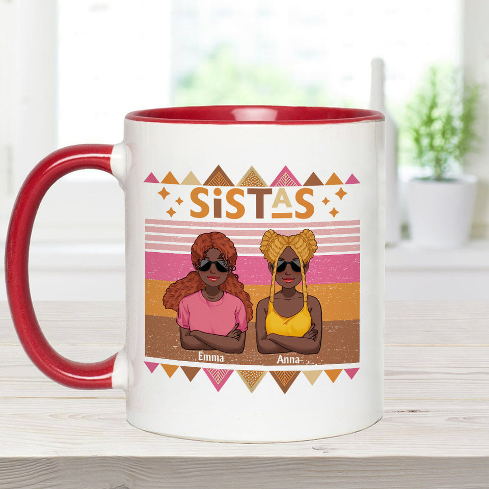 Black Girl Magic - Personalized African American Accent Mug