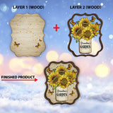 Grandma's Mom's Garden - Personalized Grandma 2 Layered Wood Sign / Wood Plaque