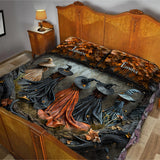 Beautiful Witch - Personalized Witch Quilt Set