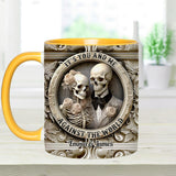 It's You And Me Against The World - Personalized Couple Accent Mug