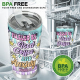 Fueled by Iced Coffee and Anxiety Nurse Life - Personalized Nurse Tumbler