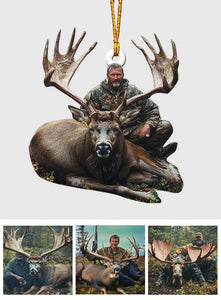 Any Photo Custom Onament - Personalized Hunting Custom Shaped Ornament
