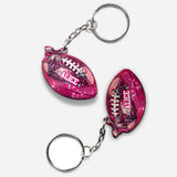 In Octorber We Watch - Personalized Football Keychain