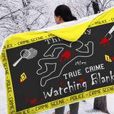True Crime Watching Blanket - Personalized Hooded Blanket