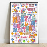 Mental Health Matter - Personalized Mental Health Awareness Canvas And Poster