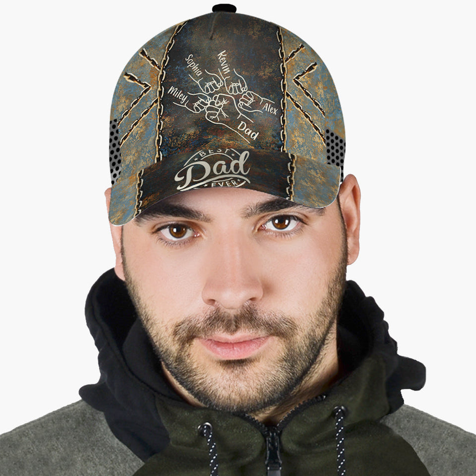 Best Dad Ever Fist - Personalized Father Classic Cap