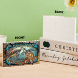 Beautiful Turtle Stained Glass You And Me - Personalized Turtle One-sided Horizontal Rectangle Building Brick Blocks
