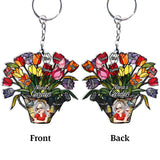 Grandma's Garden - Personalized Grandma Keychain