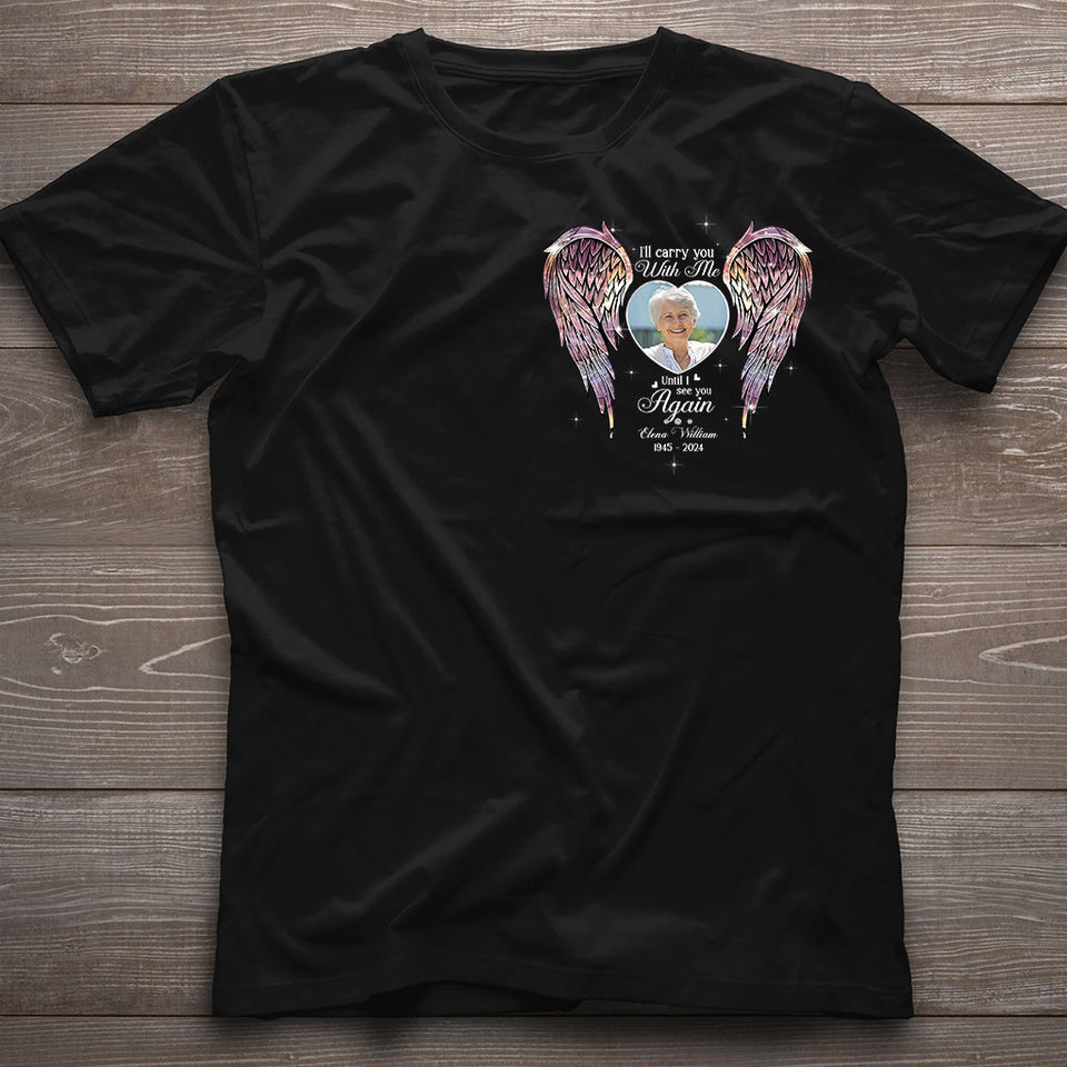 Ailes commémoratives Tes ailes étaient prêtes, mais mon cœur ne l'était pas - T-shirt et sweat à capuche commémoratifs personnalisés