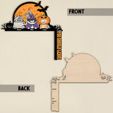 You Should Leave - Personalized Cat Door Frame Decoration