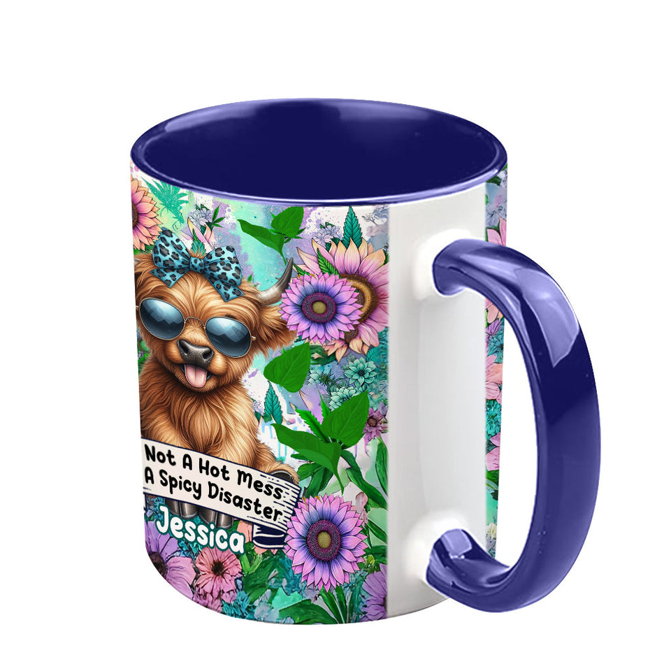 I'm Not A Hot Mess - Personalized Accent Mug