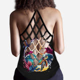 Salty Lil' Beach - Personalized Turtle Cross Tank Top