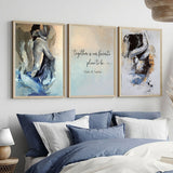 Together Is Our Favourite Place To Be - Personalized Couple Poster & Canvas Set