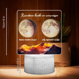 Random Luck In Universe - Personalized Couple Shaped Plaque Light Base