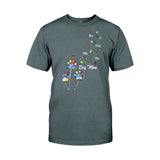 Dog Mom/ Cat Mom/ Pet Mom Colorful Dandelion - Personalized Dog T-shirt And Hoodie