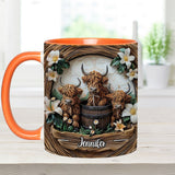 Love Highland Cows - Personalized Accent Mug