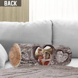 I'm Yours No Returns Or Refunds Any Photo Any Name - Personalized Couple Shaped Pillow