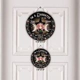 I'm A Daughter Of The Sun And Moon, Nature Is My Church - Personalized Witch Round Wood Sign