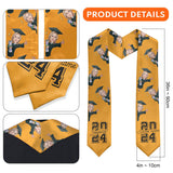 Caricature Funny Character - Personalized Graduation Graduation Stole