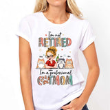 I'm Not Retired I'm A Professional Dog/Cat Mom - Personalized Dog T-shirt And Hoodie