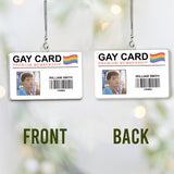 Premium Lifetime Membership Gay Card - Personalized LGBT Support Car Ornament