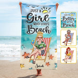 Life Is Better At The Beach - Personalized Sea Lover Beach Towel