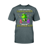 Daddysaurus Grandpasaurus 3D Dinosaurs - Personalized Father T-shirt And Hoodie
