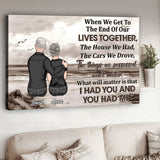 Old Couple When We Get - Personalized Couple Canvas And Poster