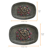 Mystical Witch Ancient Roses - Personalized Witch Plate