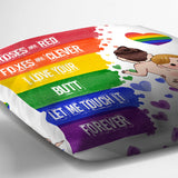 I Like Your Butt - Personalized LGBT Support Throw Pillow