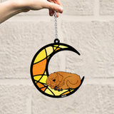 I Will Miss You Forever - Personalized Dog Window Hanging Suncatcher Ornament