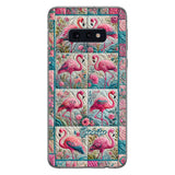 Vintage Flamingo - Personalized Flamingo Phone Case