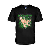 Bootleg Father & Kids Fist Bump - Personalized Father T-shirt And Hoodie