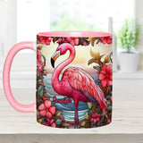 Love Flamingos - Personalized Flamingo Accent Mug