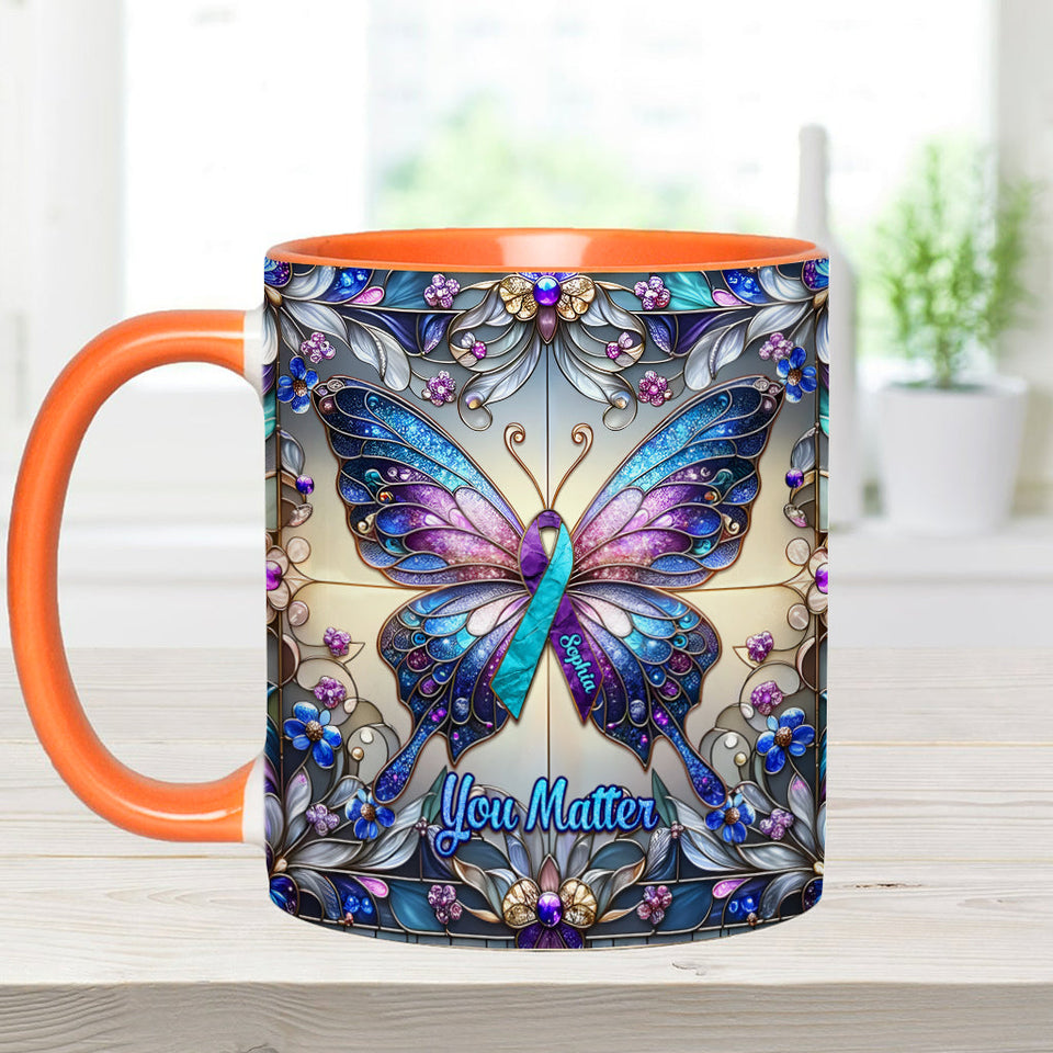 Tu comptes - Mug personnalisé pour la prévention du suicide