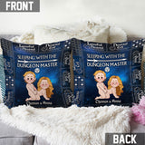 Sleeping With The DM - Personalized RPG Throw Pillow