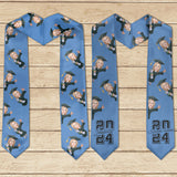 Caricature Funny Character - Personalized Graduation Graduation Stole