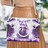 Soul Of A Witch Heart Of A Dragon - Personalized Witch Leather Handbag