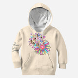Heart Candy Flower BFF With Face Custom - Personalized Bestie All Over Shirt