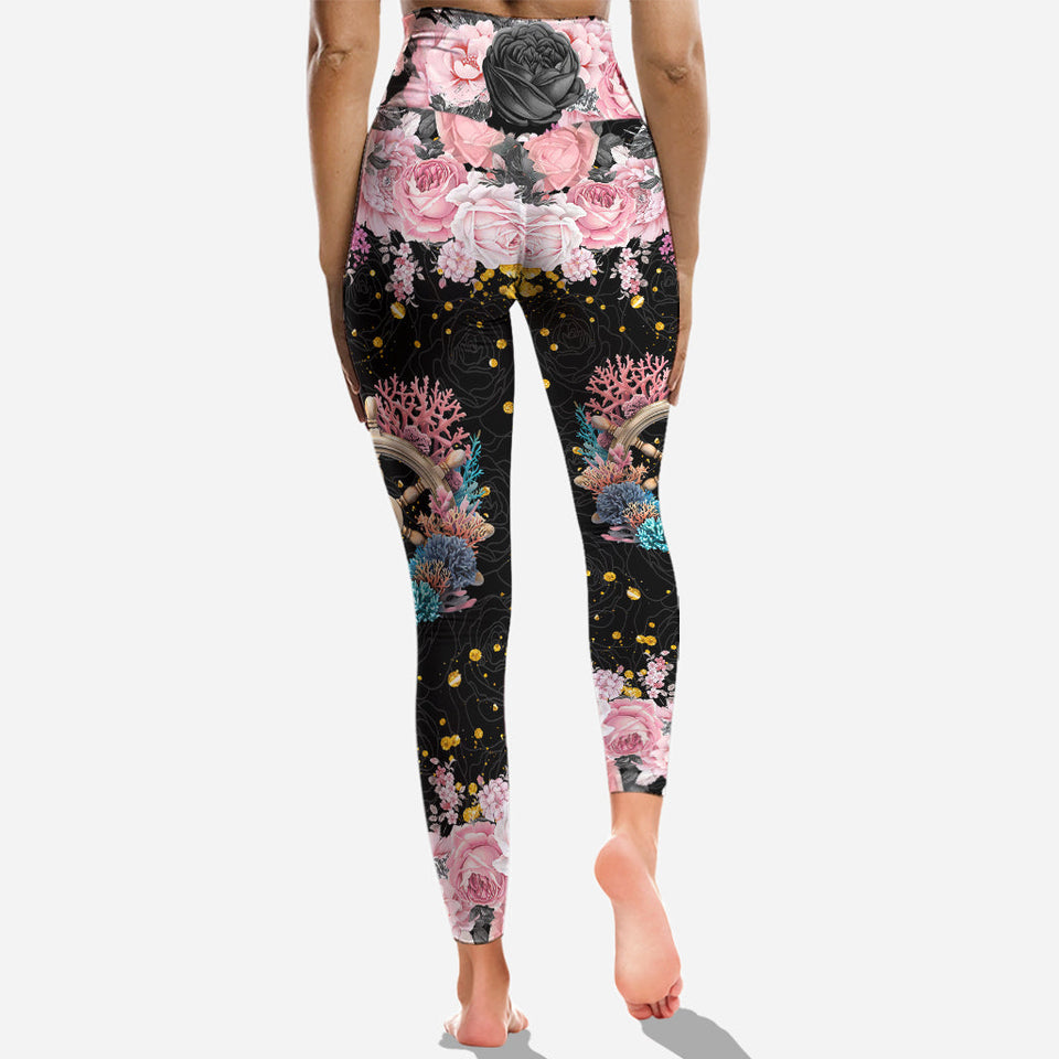 Time To Get Ship Faced - Personalized Cruising Cross Tank Top and Leggings