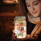 We Are More Than Friends We Are Like A Really Small Gang - Personalized Bestie Mason Jar Light