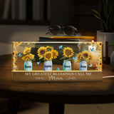 My Greatest Blessings Call Me Mom - Personalized Mother Custom LED Night Light